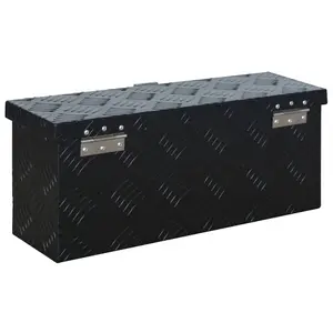 Berkfield Aluminium Box 485x140x200 mm Black