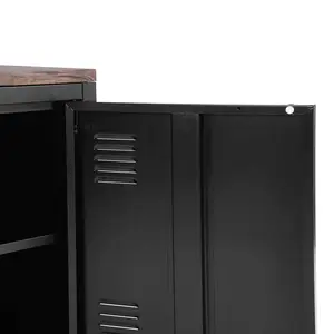 Mira Bedside Table Black Gray