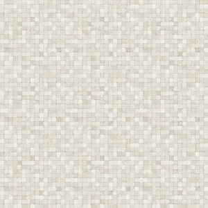 Galerie Natural Fx Silver Grey Tessera Embossed Wallpaper