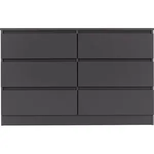 Braunstein 6 Drawer Chest Of Drawers Grey