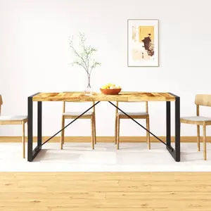 Robert Dining Table Light Brown / 76cm H x 90cm W x 175cm L