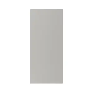 GoodHome Stevia Matt pewter grey Slab Tall wall Cabinet door (W)400mm (H)895mm (T)18mm