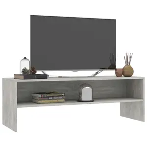 vidaXL TV Cabinet Concrete Grey 120x40x40 cm Engineered Wood