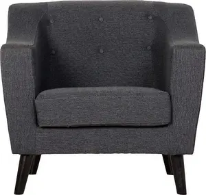 Ashley 1 Seater Sofa Chair Upholstered in Grey Fabric 2 Man Delivery