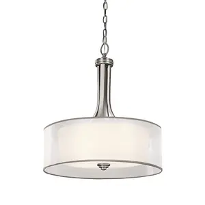 Elstead Lacey 4 Light Large Pendant, Antique Pewter, E27