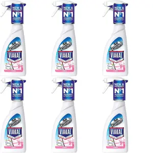 Viakal Limescale Remover Spray , With Febreze, 500ml (Pack of 6)