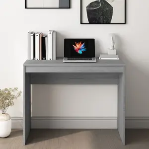 Berkfield Desk Grey Sonoma 90x40x72 cm Engineered Wood