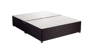 Bedmaster Charcoal Suede Divan Base Small Single