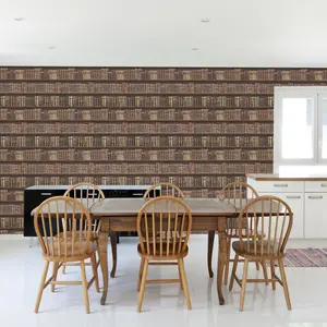 Antique Bookcase Wallpaper - Brown - 575208