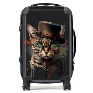 Bengal Cat Splashart Suitcase - Cabin