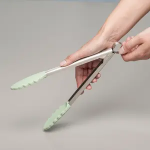 Zeal Silicone Kitchen Tong Sage Green / 28.5cm L x 5.5cm W x 3cm D