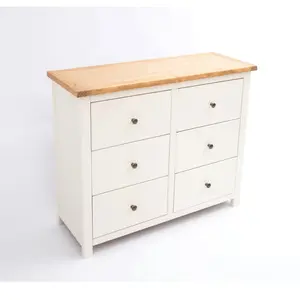 Maggiori 6 Drawer Chest of Drawers Brass Knob