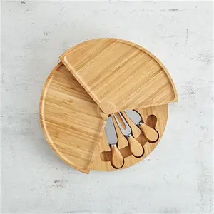 Cheese Board With Knives - Serveware - Vonhaus