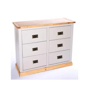 Bomporto 6 Drawer Chest of Drawers Bras Drop Handle