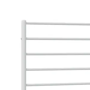 Berkfield Metal Bed Frame with Headboard and Footboard White 80x200 cm