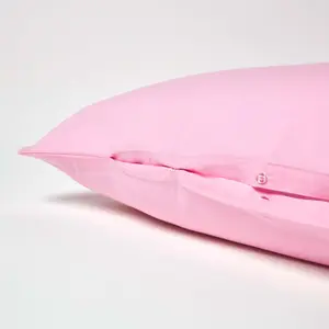 Homescapes Pink Egyptian Cotton V Shaped Pillowcase 200 TC