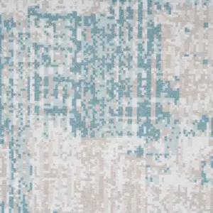 Washable Non-Slip Pastel Blue Abstract Area Rug 160cm x 230cm