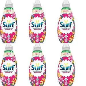 Surf Tropical Lily Laundry Liquid 24 Washes 648ml - Pack of 6