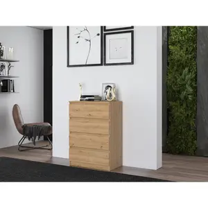 Tonya 4 Drawer 70Cm W Chest Of Drawers Artisan Oak