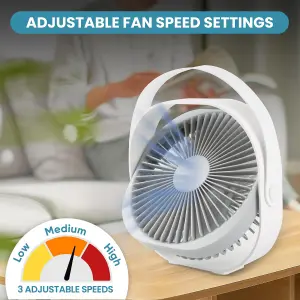 Portable Mini USB Desk Oscillator Fan With Quiet Operation