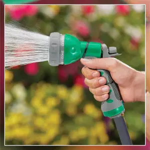 7 Dial Spray Gun  For Garden Hoses Sprays 7 Different Functions Of Patterns Soft Grip Handle