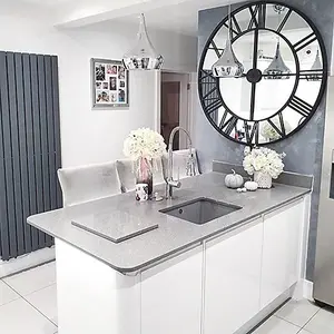 Extra Large Mirrored Wall Clock 120cm