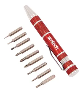 Amtech L0490 9-in-1 Screwdriver bit set