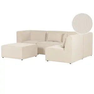 Sofa with Ottoman LEMVIG Light Beige Left Hand