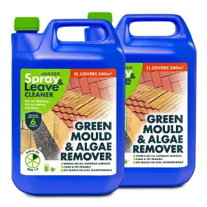 2 x 5L Jarder Spray & Leave Patio Cleaner - Green Mould and Algae Remover