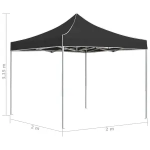 Berkfield Professional Folding Party Tent Aluminium 2x2 m Anthracite