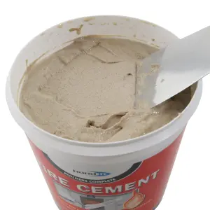 Fire Cement Buff - Ready Mixed Blend of Heat-Resistant Resins and Inorganic Fillers - 2kg Buff