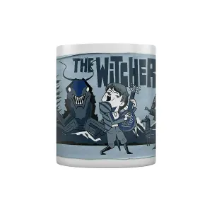 The Witcher Illustrated Adventure Mug Blue/Black (One Size)