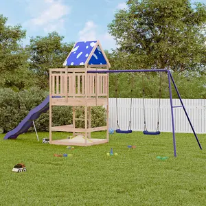 Berkfield Outdoor Playset Solid Wood Pine