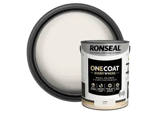 Ronseal KCB.7015103.22204.81 One Coat Everywhere Interior Paint Linen Matt 5 litre RSLOCELM5L