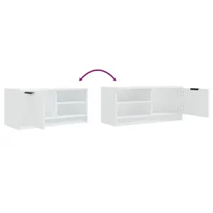 Berkfield TV Cabinets 2 pcs White 80x35x36.5 cm Engineered Wood