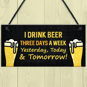 Funny Bar Sign Hanging Wall Sign Man Cave Plaque Gift For Men Gift