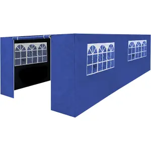 Side Walls Door & Windows for 3x6m Pop-Up Gazebo - BLUE - Garden Party Tent