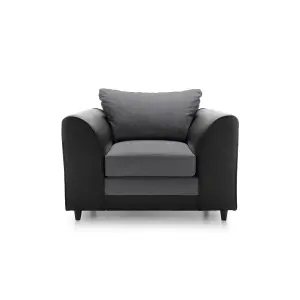 Dylan Collection Armchair in Dark Grey