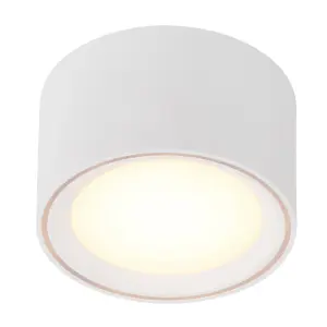 Nordlux Fallon Surface Indoor Kitchen Dining Hallway Downlight In White/White (Height) 6cm