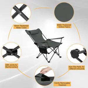 Mineo Folding Camping Chair Grey