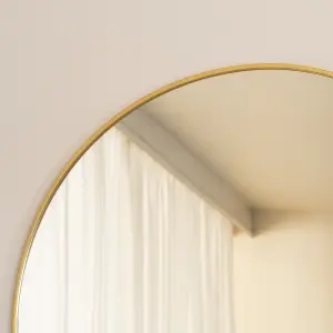 Jobu home - Akiko - Full Length Gold Metal Arched Mirror - 200cm x 120cm