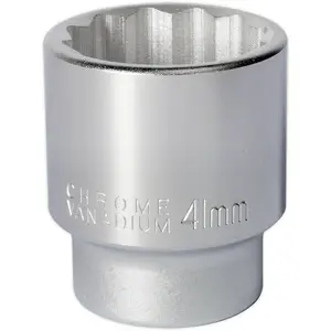 41mm Chrome Vanadium Forged Drive Socket - 3/4" Square Drive Tool for Professionals