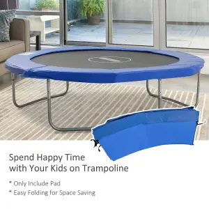 HOMCOM 10ft Trampoline Accessories Surround Pad Spring Cover Padding Blue