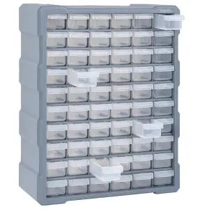 Berkfield Multi-drawer Organiser with 60 Drawers 38x16x47.5 cm