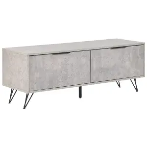 Beliani Industrial TV Stand Grey HALSTON