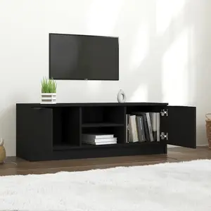 vidaXL TV Cabinet Black 102x35x36.5 cm Engineered Wood