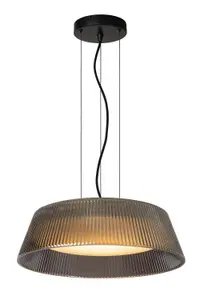 Lucide VIXI - Pendant light - 45 cm - LED Dim. - 1x22,6W 2900K - Smoke Grey