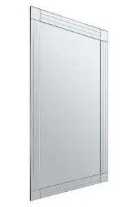 Interiors by Premier Sana Rectangular Wall Mirror with Linear Detail