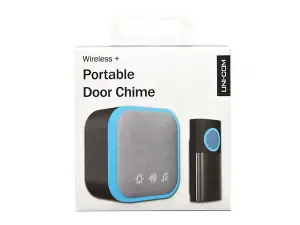 Uni-Com 98476+W96001 Portable Door Chime Black UNC68471