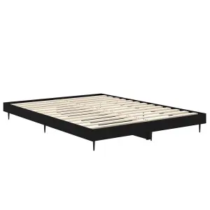 Berkfield Bed Frame Black 135x190 cm 4FT6 Double Engineered Wood